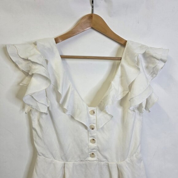 Privacy Please Butterfly sleeves  v neck mini dress - Picture 2 of 6